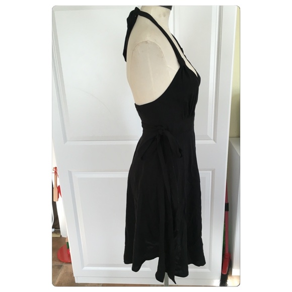 Express Tie Halter Wrap Dress - Picture 3 of 7